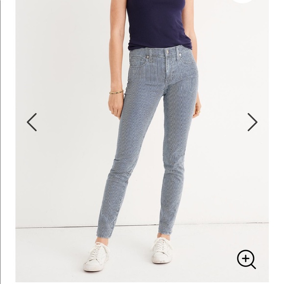 Madewell Denim - NWT Madewell Mid-Rise Skinny Jeans in Piper Stripe